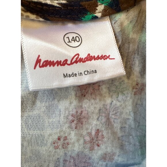Hanna Andersson Floral Long Sleeve Dress Size 140 US 10 - Picture 2 of 5